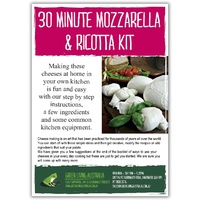 Instructions - 30 Minute Mozzarella & Ricotta Kit 