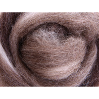 Corriedale Stripy Sliver - Natural Fusion 100g
