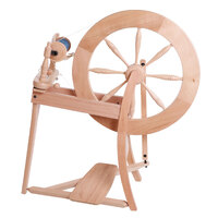 Traditional Spinning Wheel Single Drive - Natural