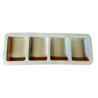 Soap Mould - Rectangle (4 Cavity)